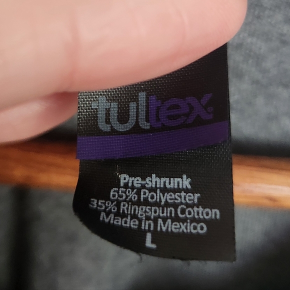 Tultex Heather Gray T-Shirt - Picture 3 of 4